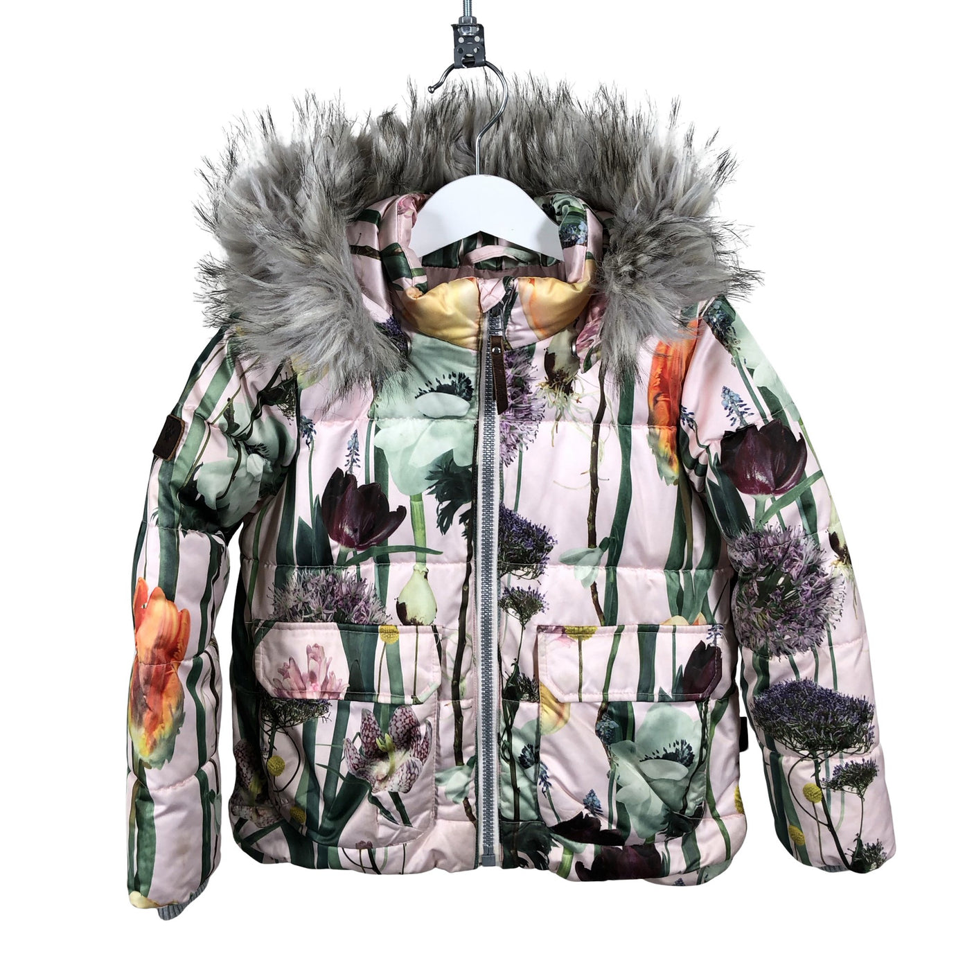 Tyttöjen Molo Kids - Toppatakki, koko 104 - 110 - Vaaleanpunainen (1)