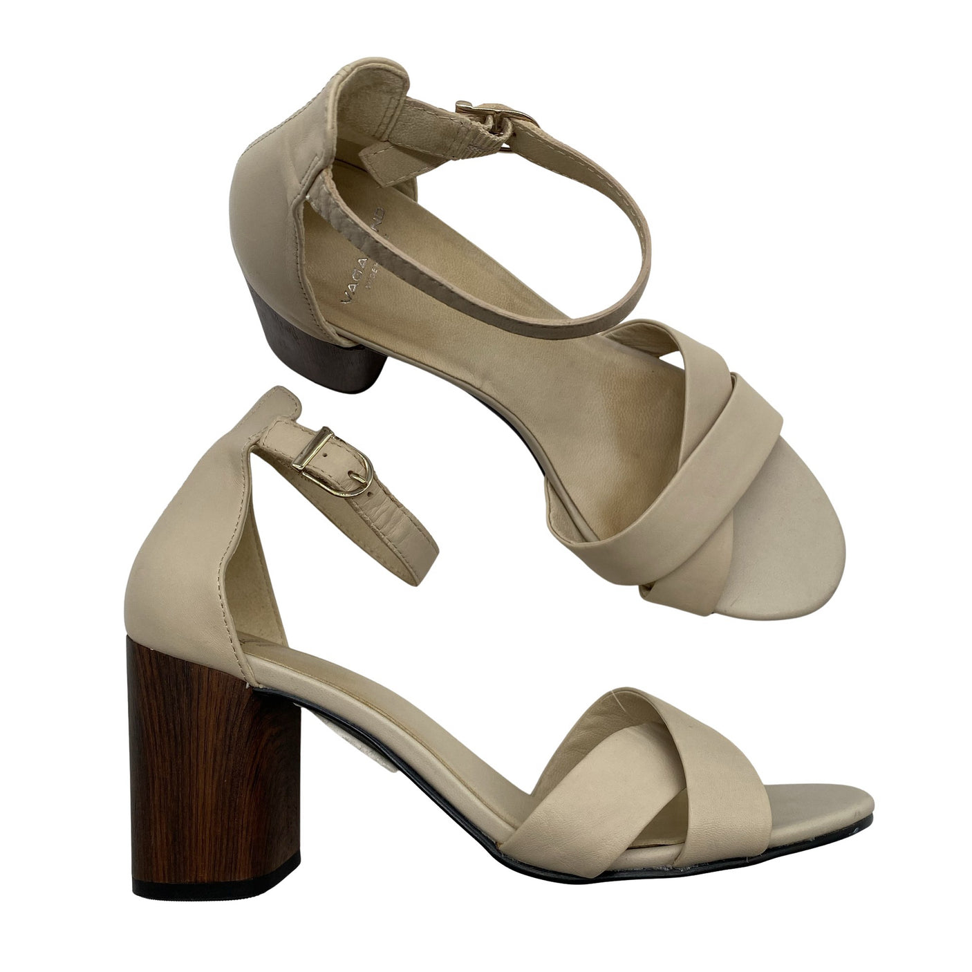 Naisten Vagabond - Korolliset sandaalit, koko 40 - Beige (1)