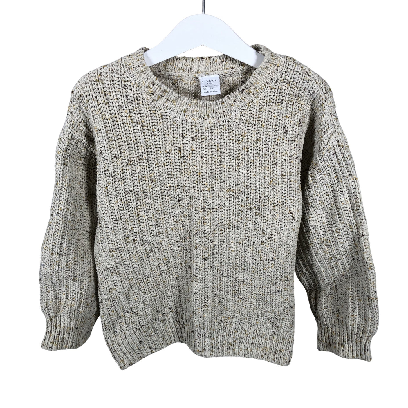 Unisex Lindex - Neulepaita, koko 110 - 116 - Beige (1)