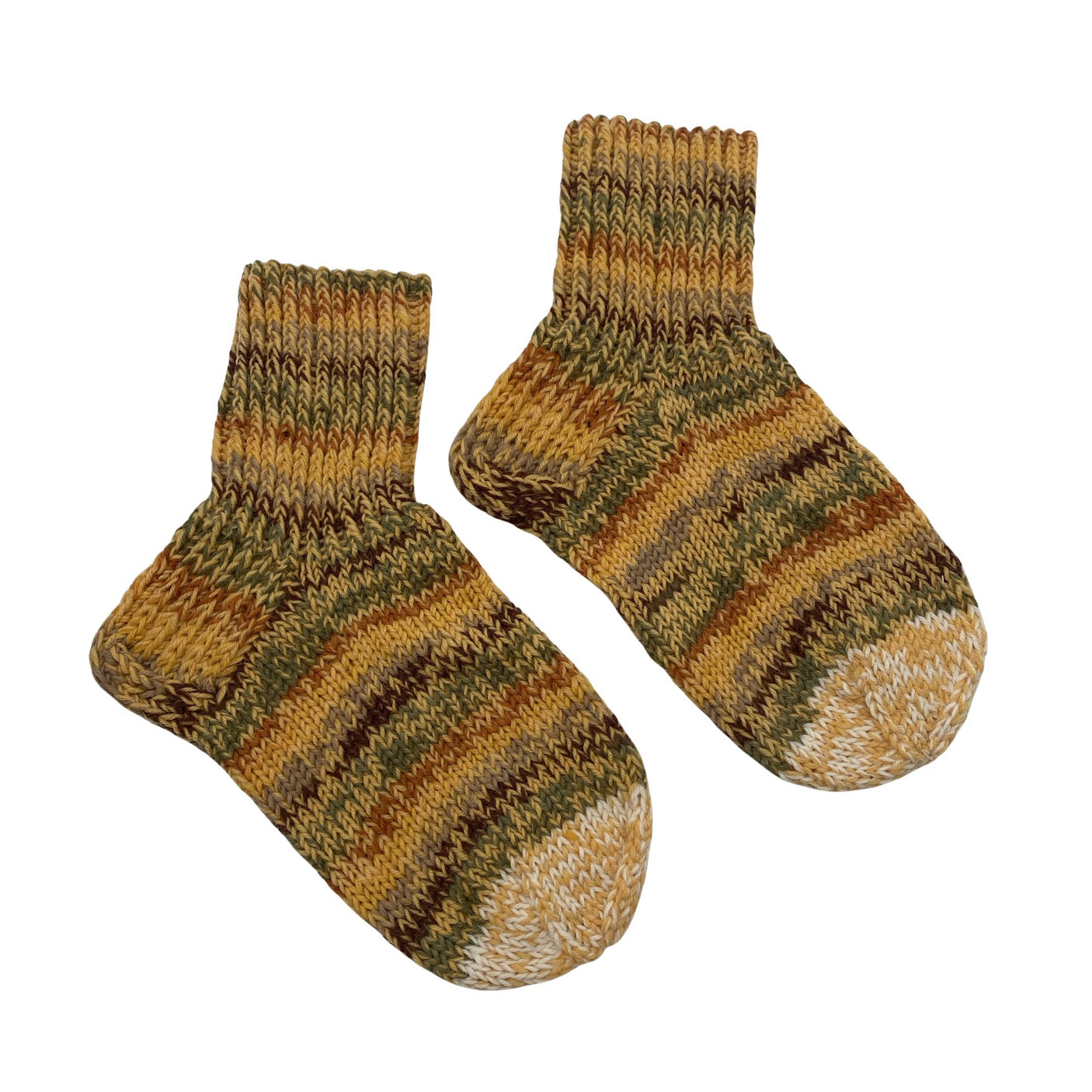 Naisten Handmade - Villasukat, koko 39 - Keltainen (1)