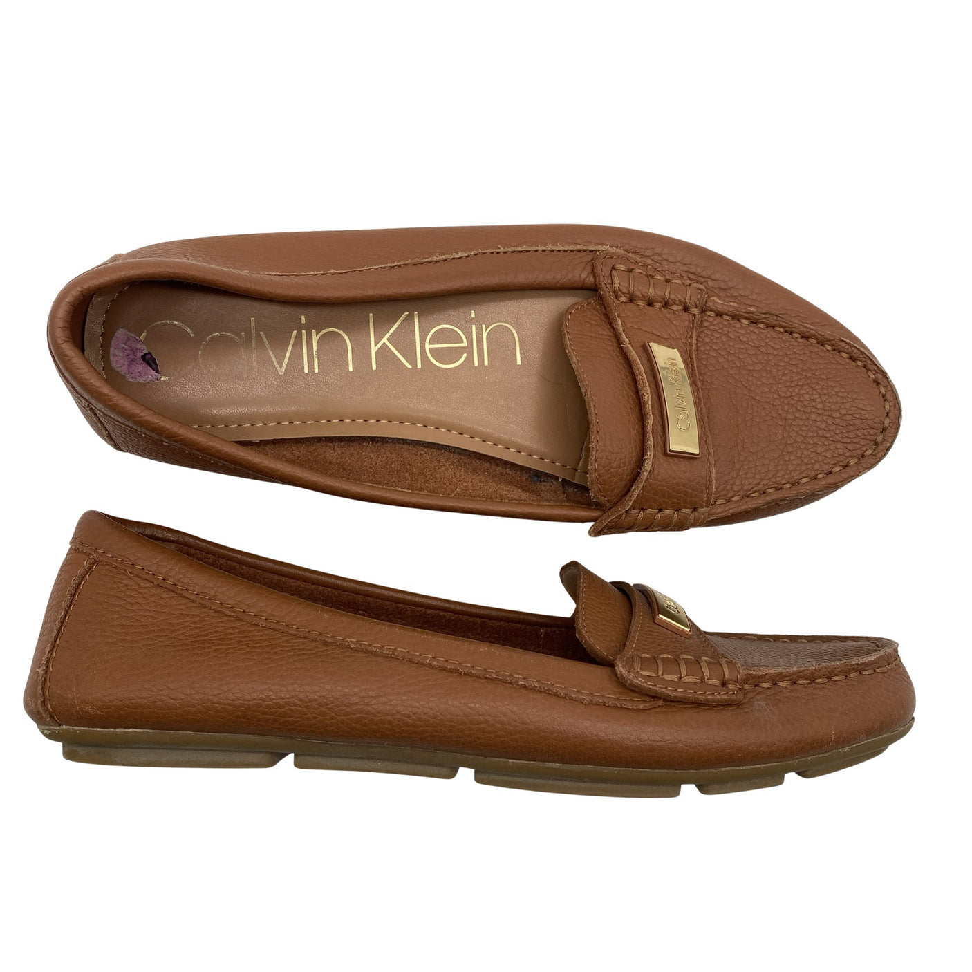 Naisten Calvin Klein - Ballerinat, koko 38 - Ruskea (1)