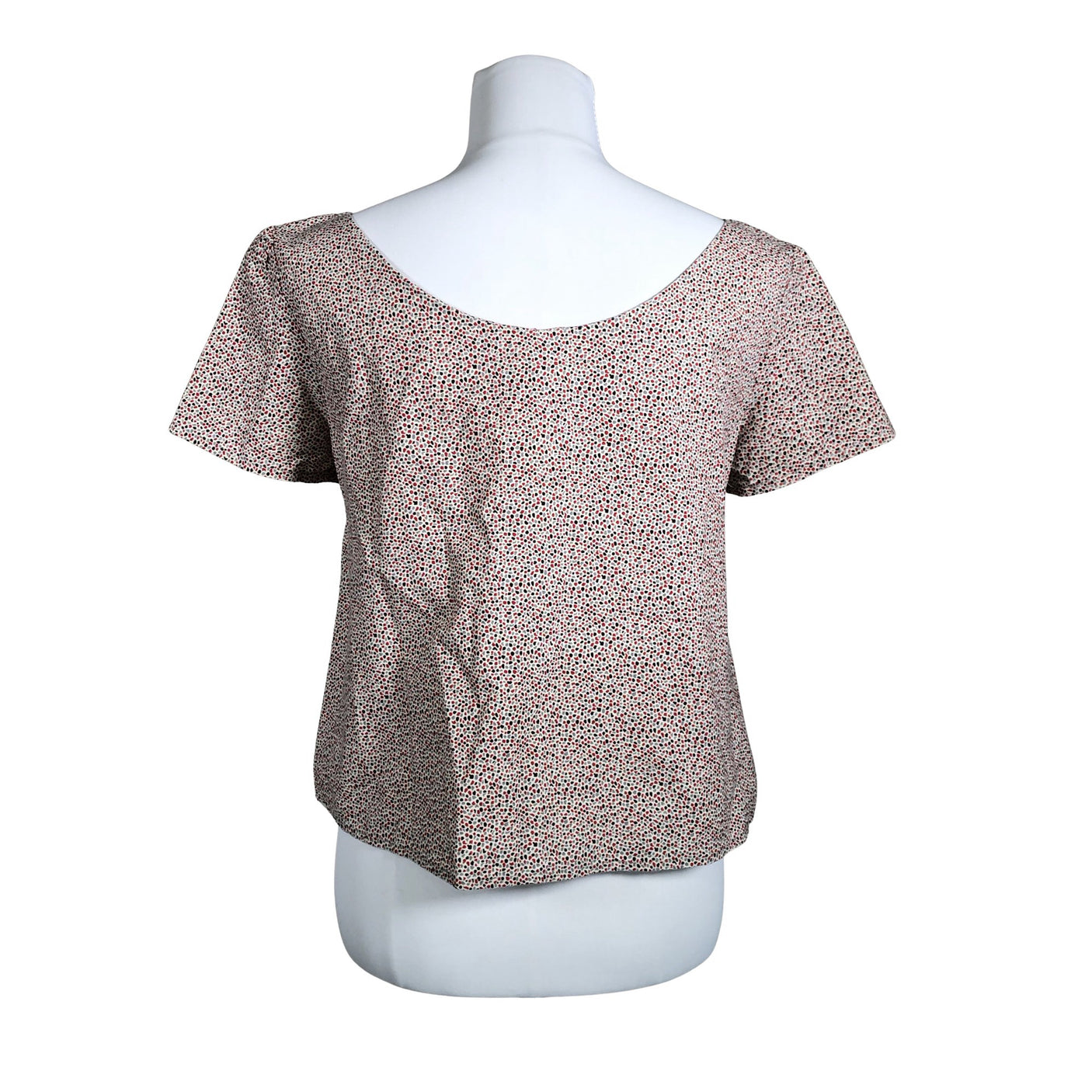 Naisten Handmade - Lyhythihainen pusero, koko 38 - Luonnonvalkoinen (2)