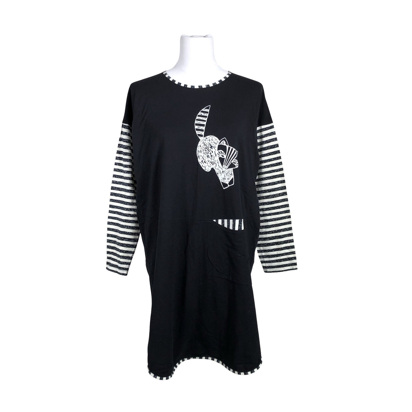 Naisten Nanso - Trikoomekko, koko 36 - Musta (1)