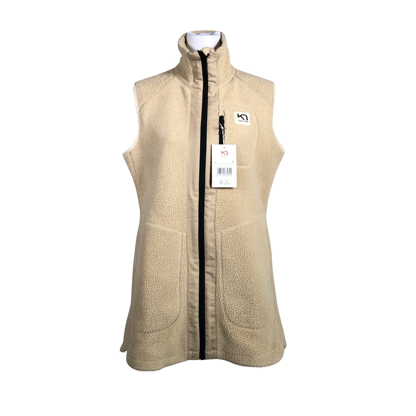 Naisten Kari Traa - Fleeceliivi, koko 40 - Beige (1)