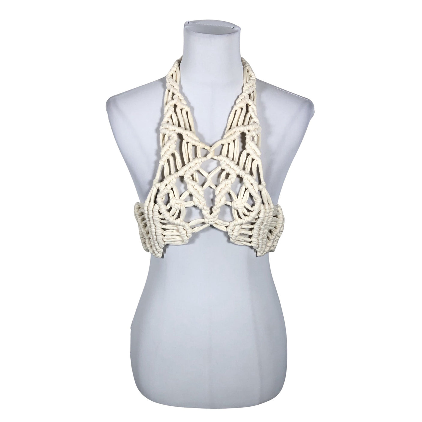 Naisten Handmade - Toppi, koko 36 - Luonnonvalkoinen (1)