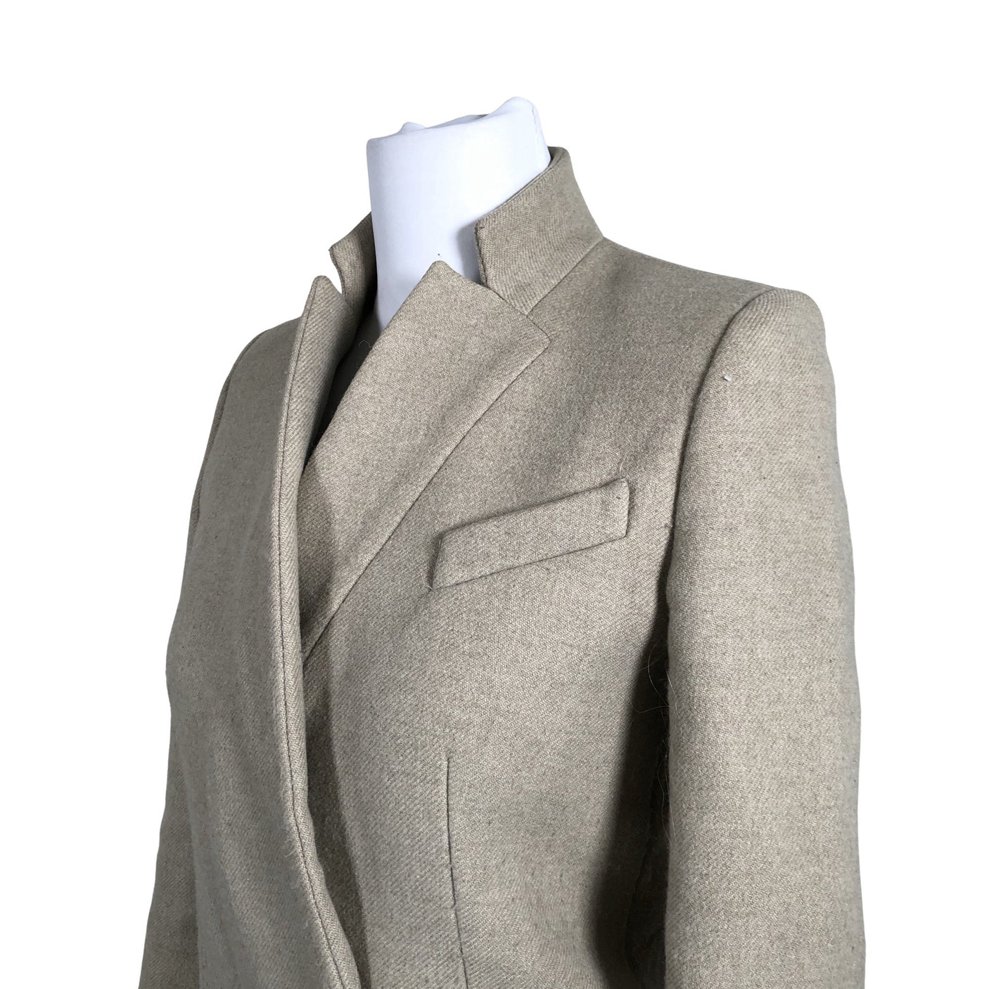 Naisten IRO - Villakangastakki, koko 34 - Beige (2)