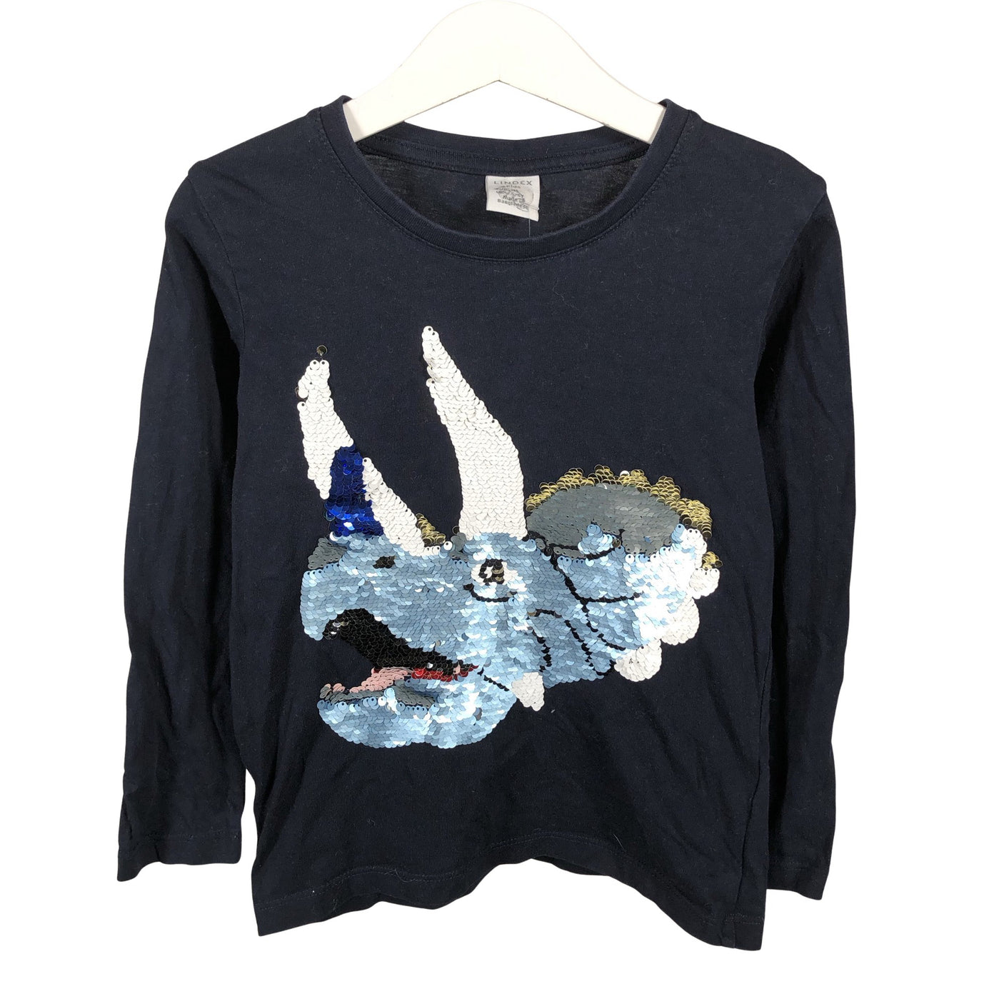 Unisex Lindex - Trikoopaita, koko 110 - 116 - Sininen (1)