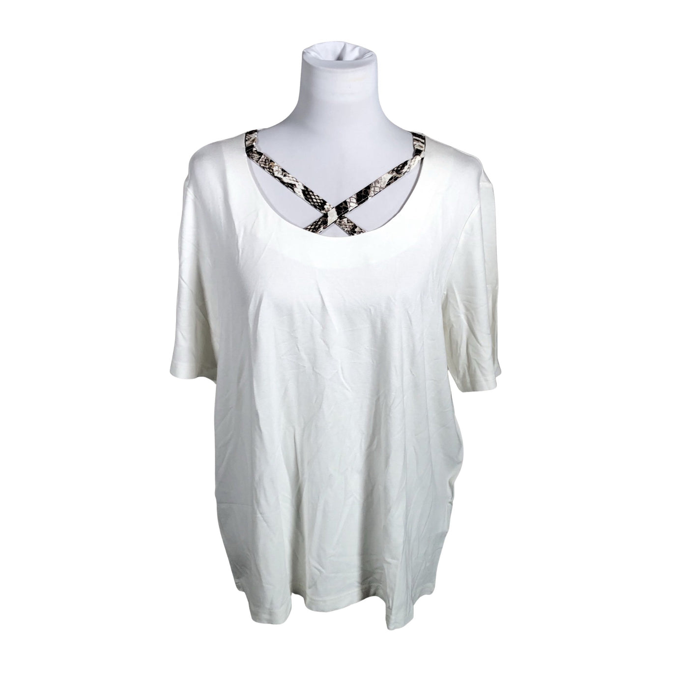 Naisten Atelier Goldner Schnitt - T-paita, koko 46 - Valkoinen (1)