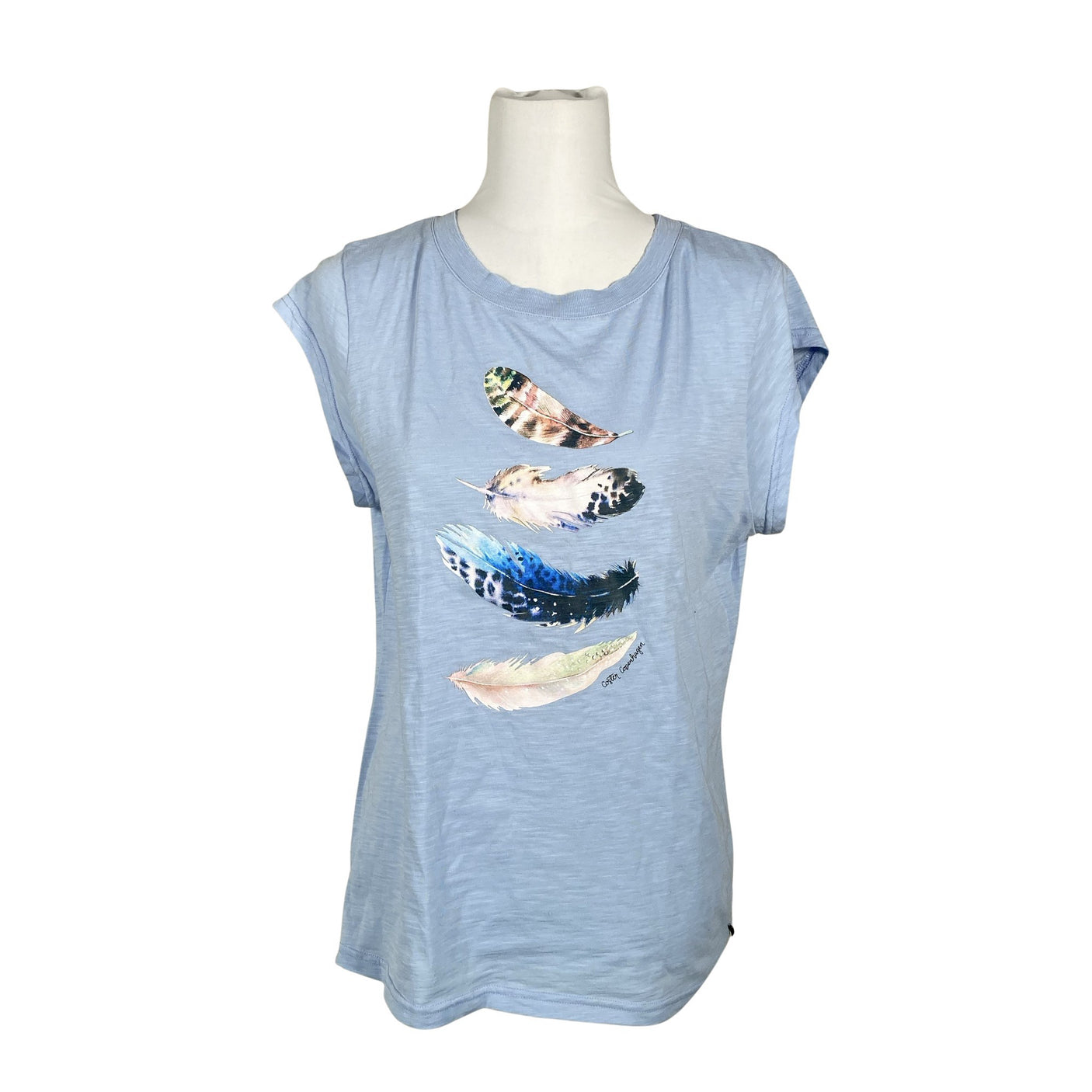 Naisten Coster Copenhagen - T-paita, koko 38 - Vaaleansininen (1)