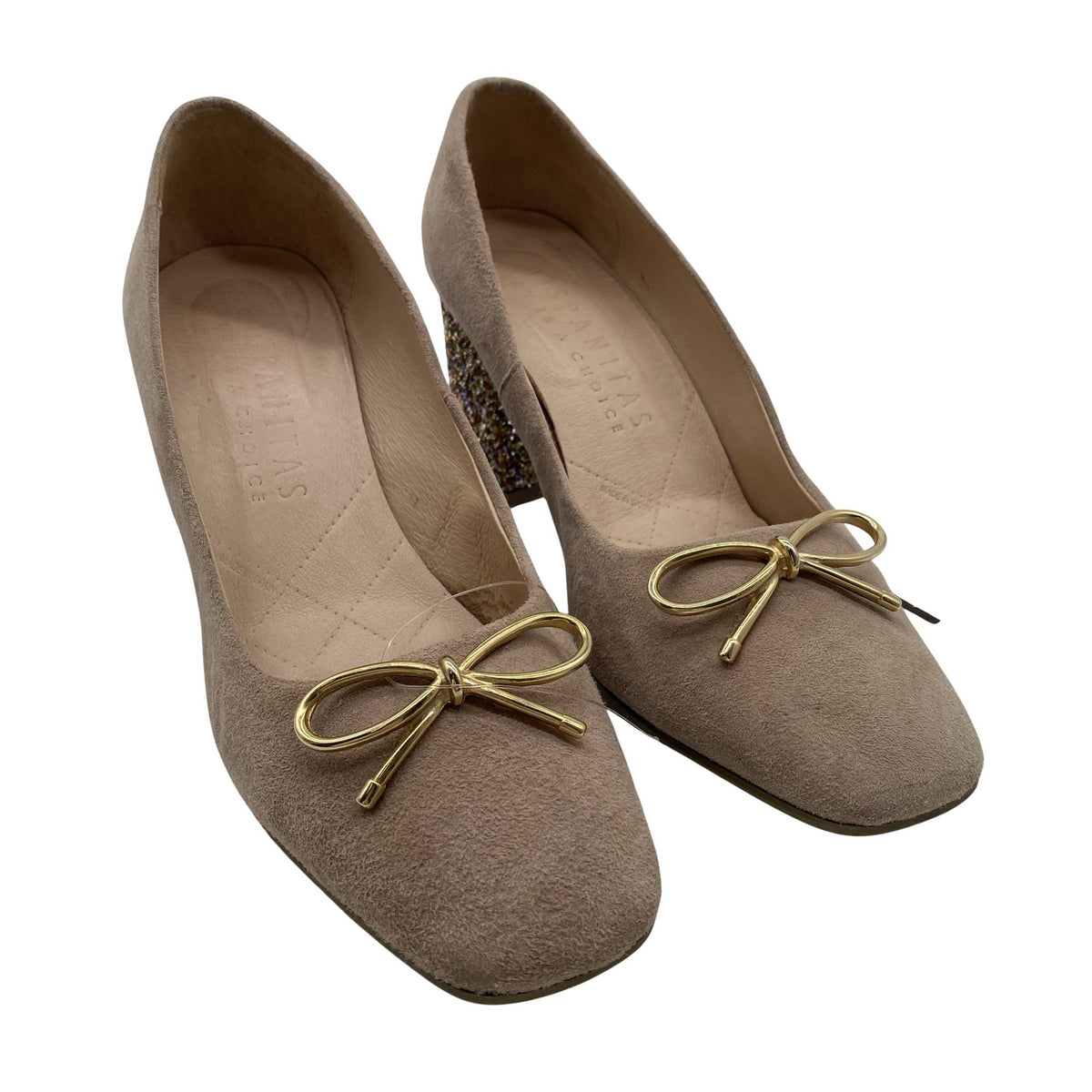 Naisten Hispanitas - Juhlakorkokengät, koko 37 - Beige (2)