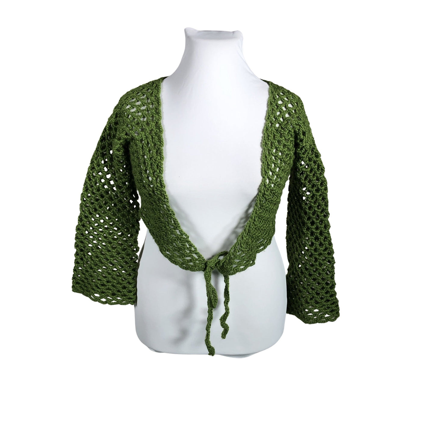 Naisten Handmade - Neulebolero, koko 38 - Vihreä (1)