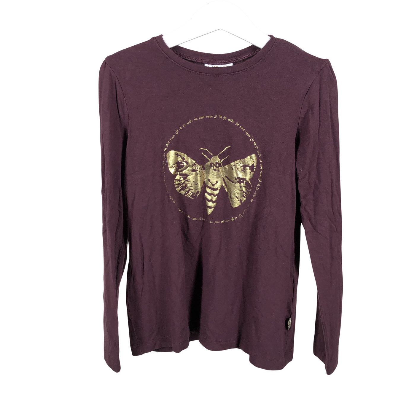 Tyttöjen POMPdeLUX - Trikoopaita, koko 122 - 128 - Viininpunainen (1)