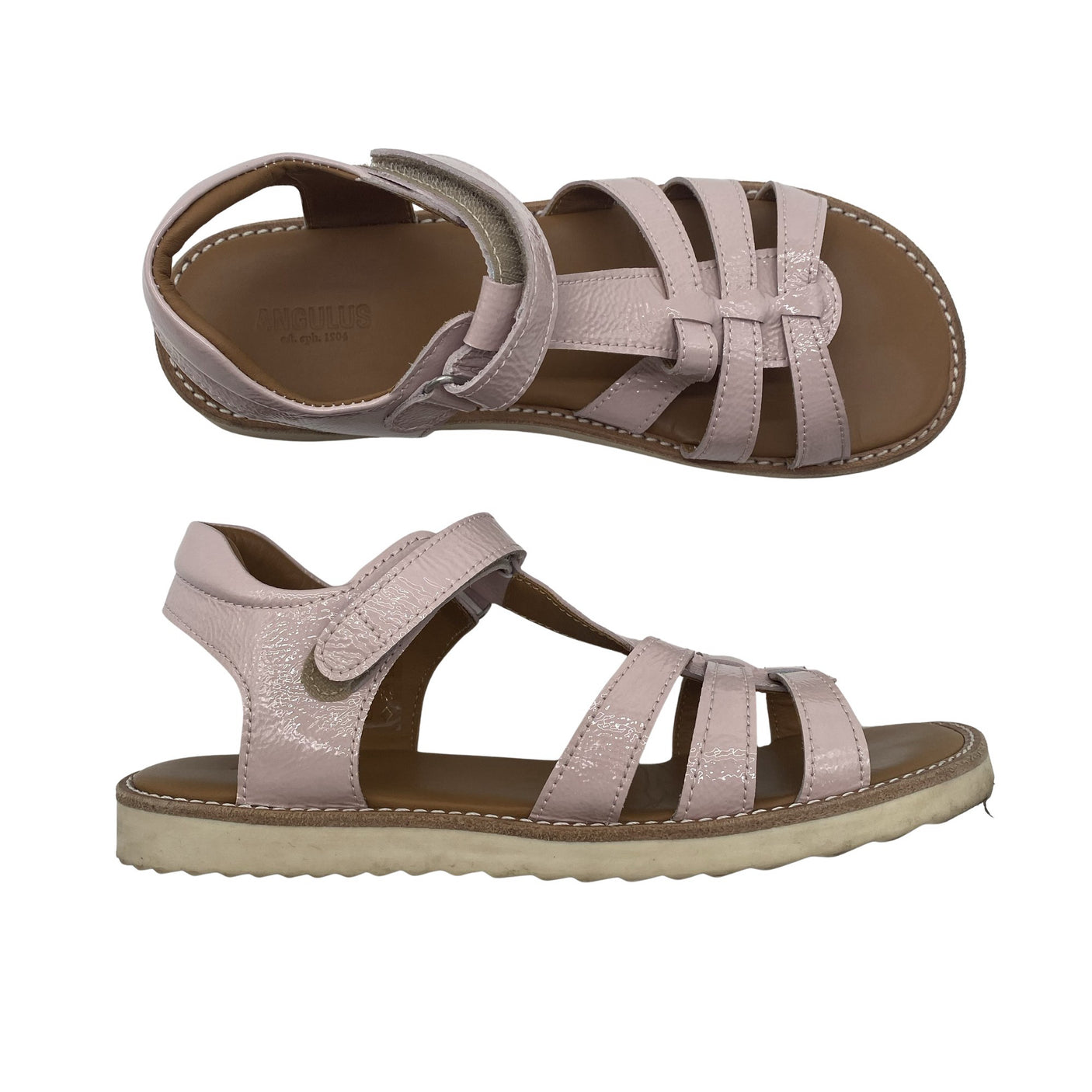 Tyttöjen Angulus - Sandaalit, koko 36 - Vaaleanpunainen (1)