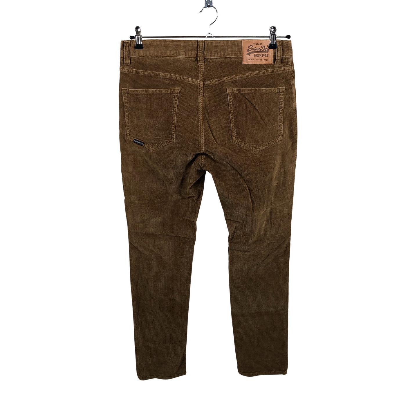 Miesten Superdry - Samettihousut, koko W33 - Ruskea (2)