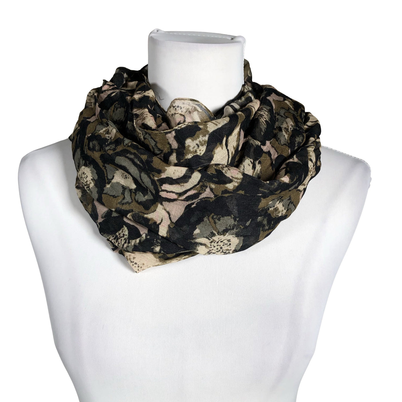 Naisten Lasessor - Tuubihuivi, koko Midi - Musta (1)