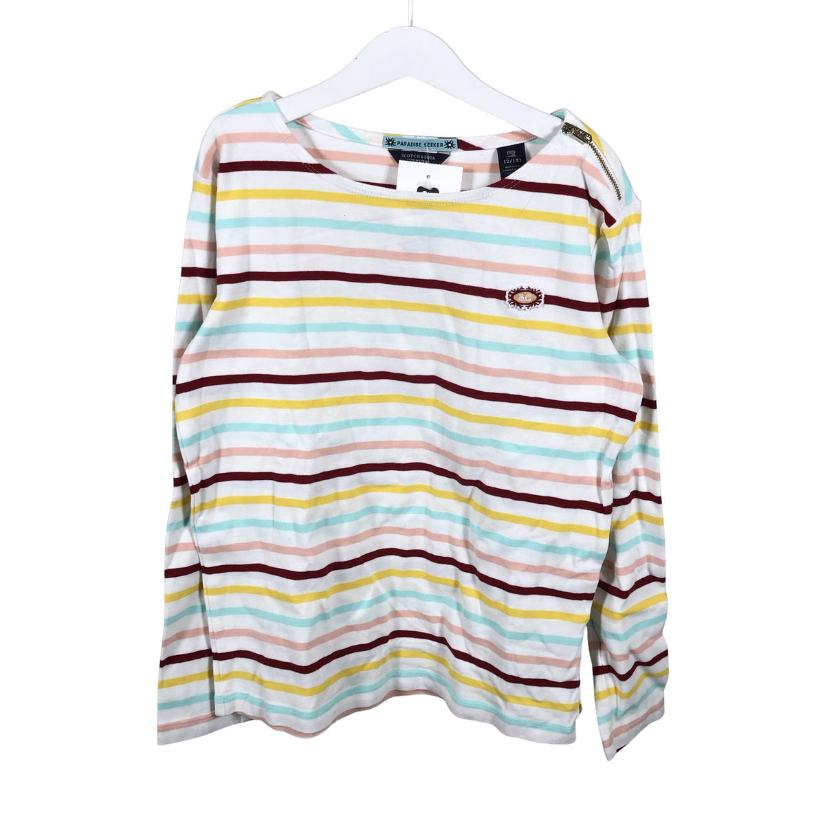 Tyttöjen Scotch&Soda - Trikoopaita, koko 146 - 152 - Valkoinen (1)