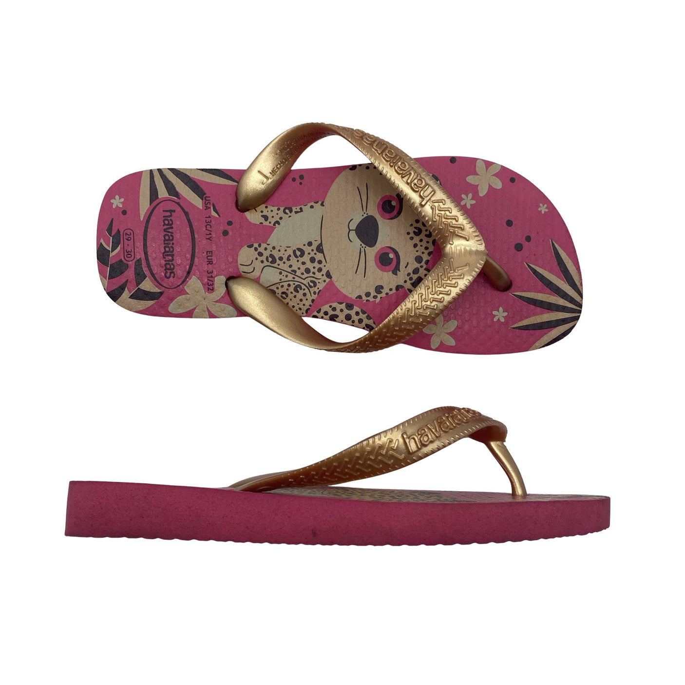 Tyttöjen Havaianas - Rantasandaalit, koko 32 - Pinkki (1)