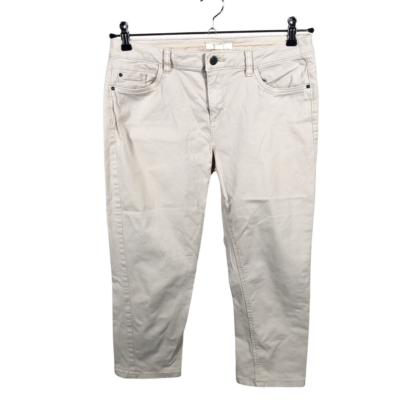 Naisten Esprit - Farkkucaprit, koko 40 - Beige (1)