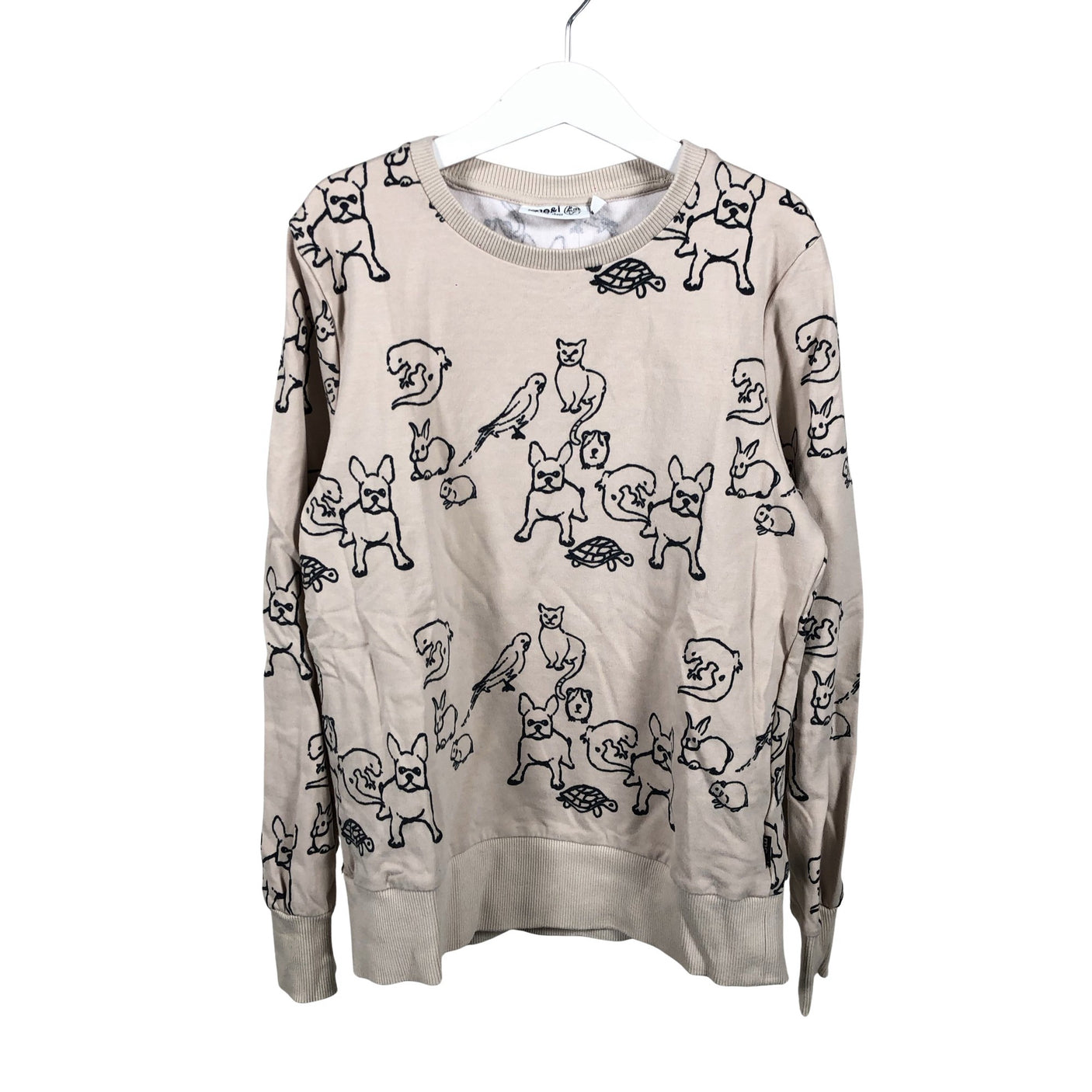 Unisex me&i - Collegepaita, koko 146 - 152 - Beige (1)