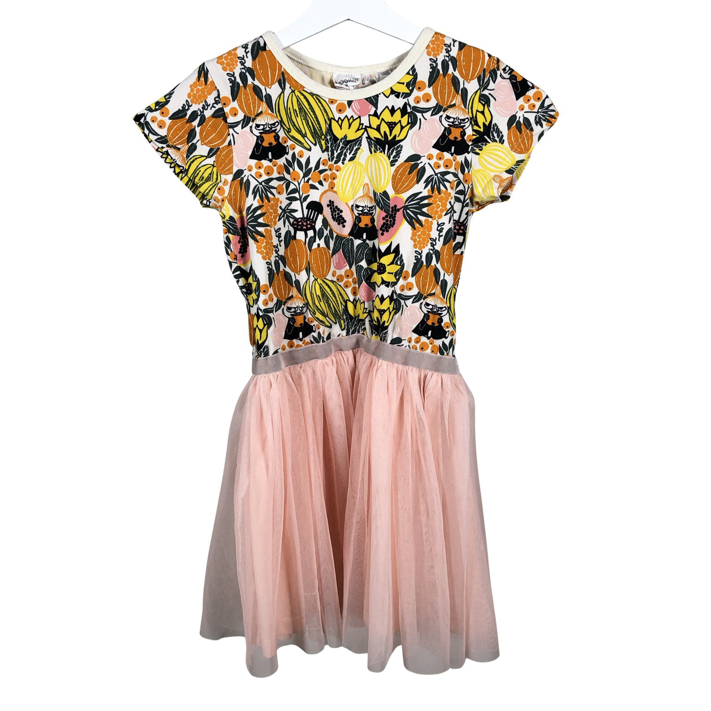 Tyttöjen Martinex - Trikoomekko, koko 122 - 128 - Vaaleanpunainen (1)