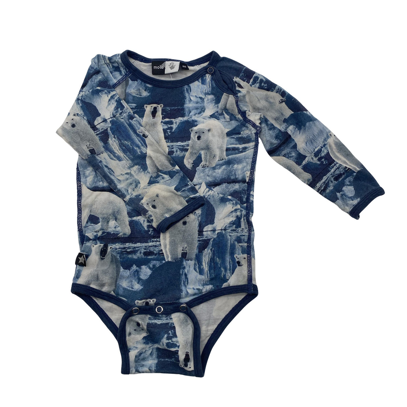 Unisex Molo Kids - Body, koko 74 - 80 - Sininen (1)