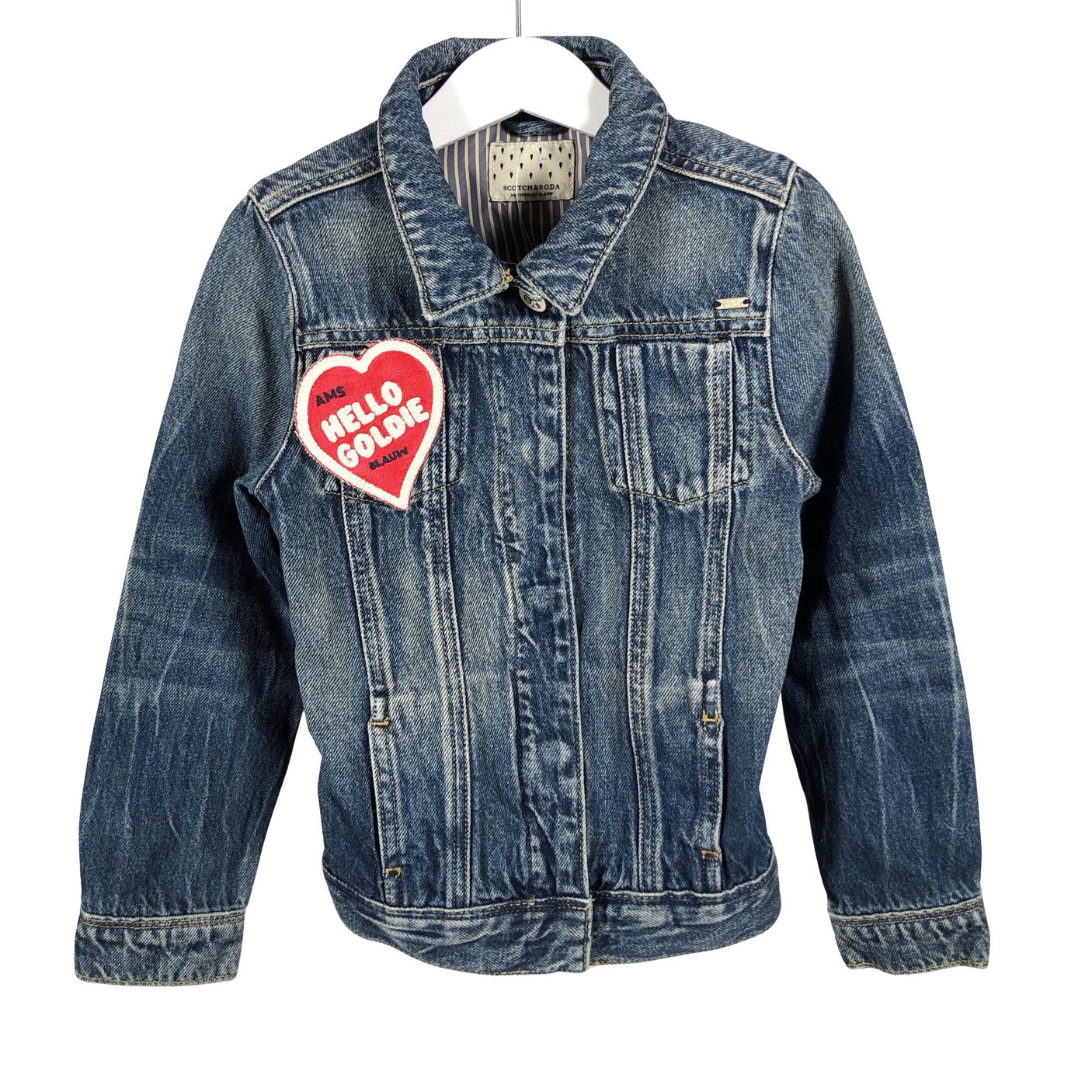 Tyttöjen Scotch&Soda - Farkkutakki, koko 116 - 122 - Sininen (1)