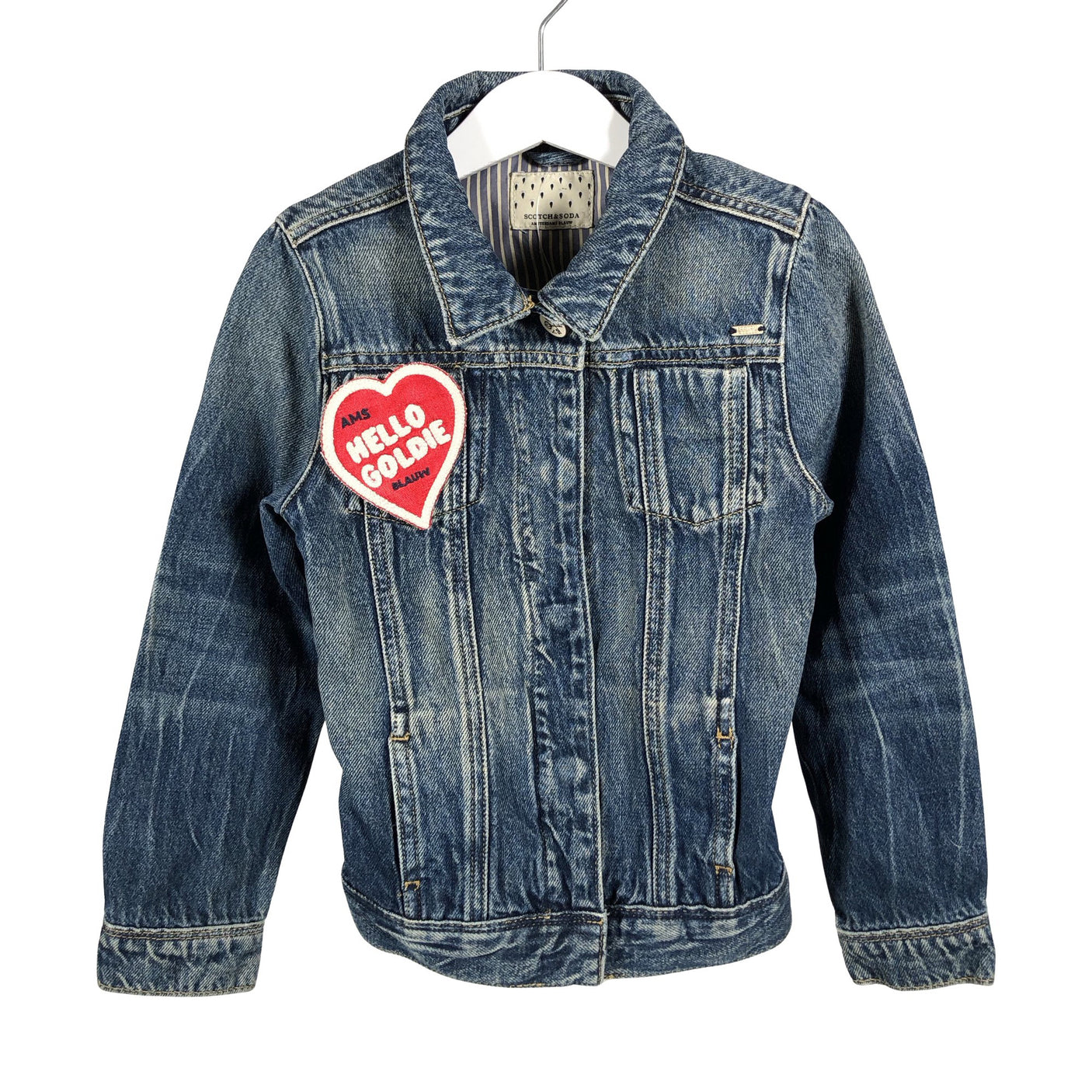 Tyttöjen Scotch&Soda - Farkkutakki, koko 116 - 122 - Sininen (2)