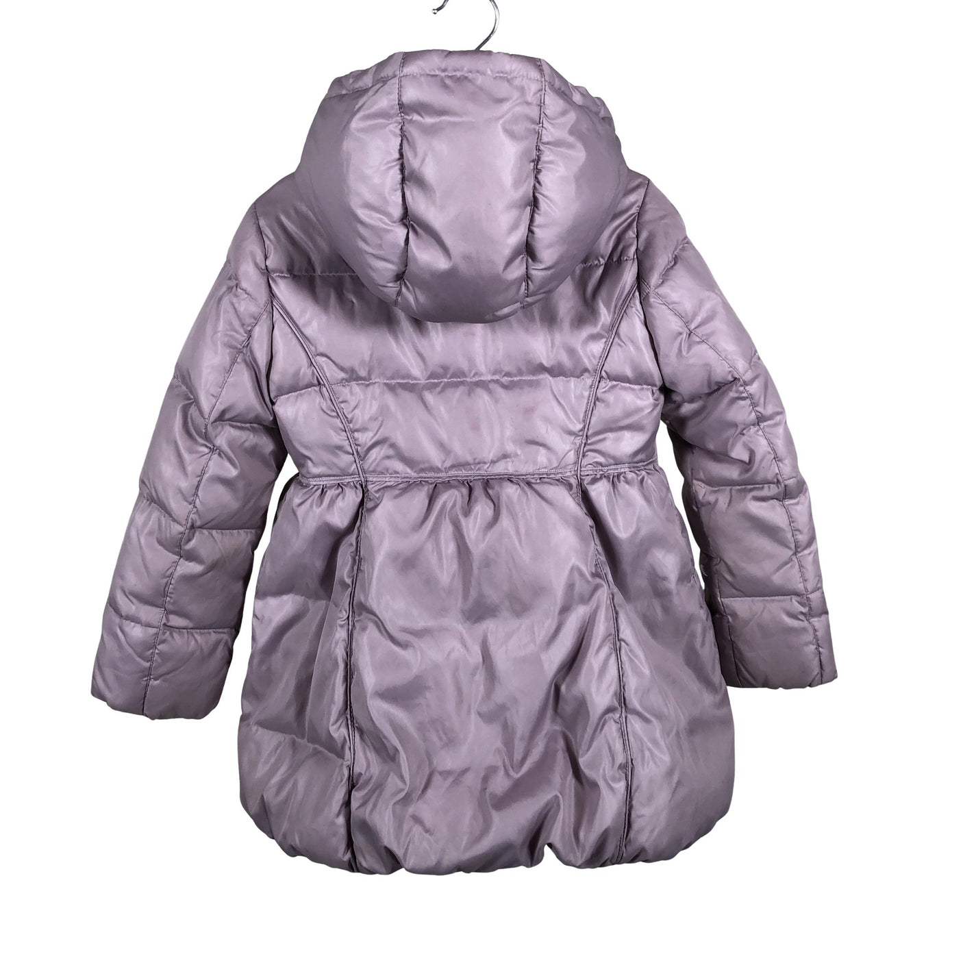 Tyttöjen Benetton - Untuvatakki, koko 104 - 110 - Vaaleanpunainen (3)