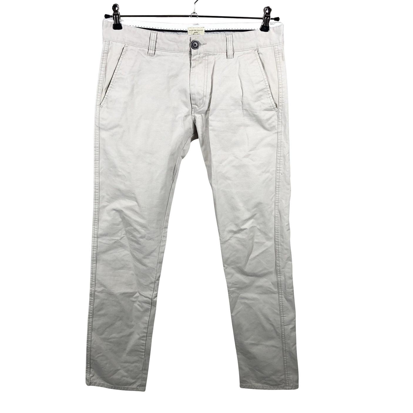 Miesten Selected - Chinot, koko W32 - Beige (1)