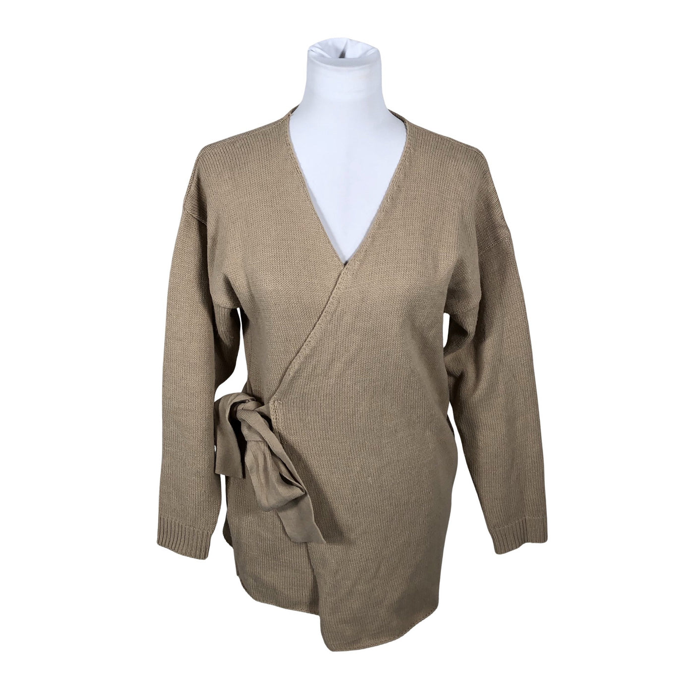 Naisten Glamorous - Neuletakki, koko 34 - Beige (1)