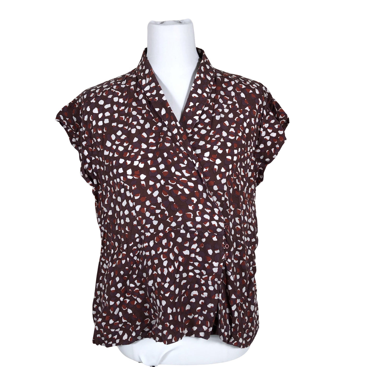 Naisten Boomerang - Lyhythihainen pusero, koko 38 - Ruskea (1)