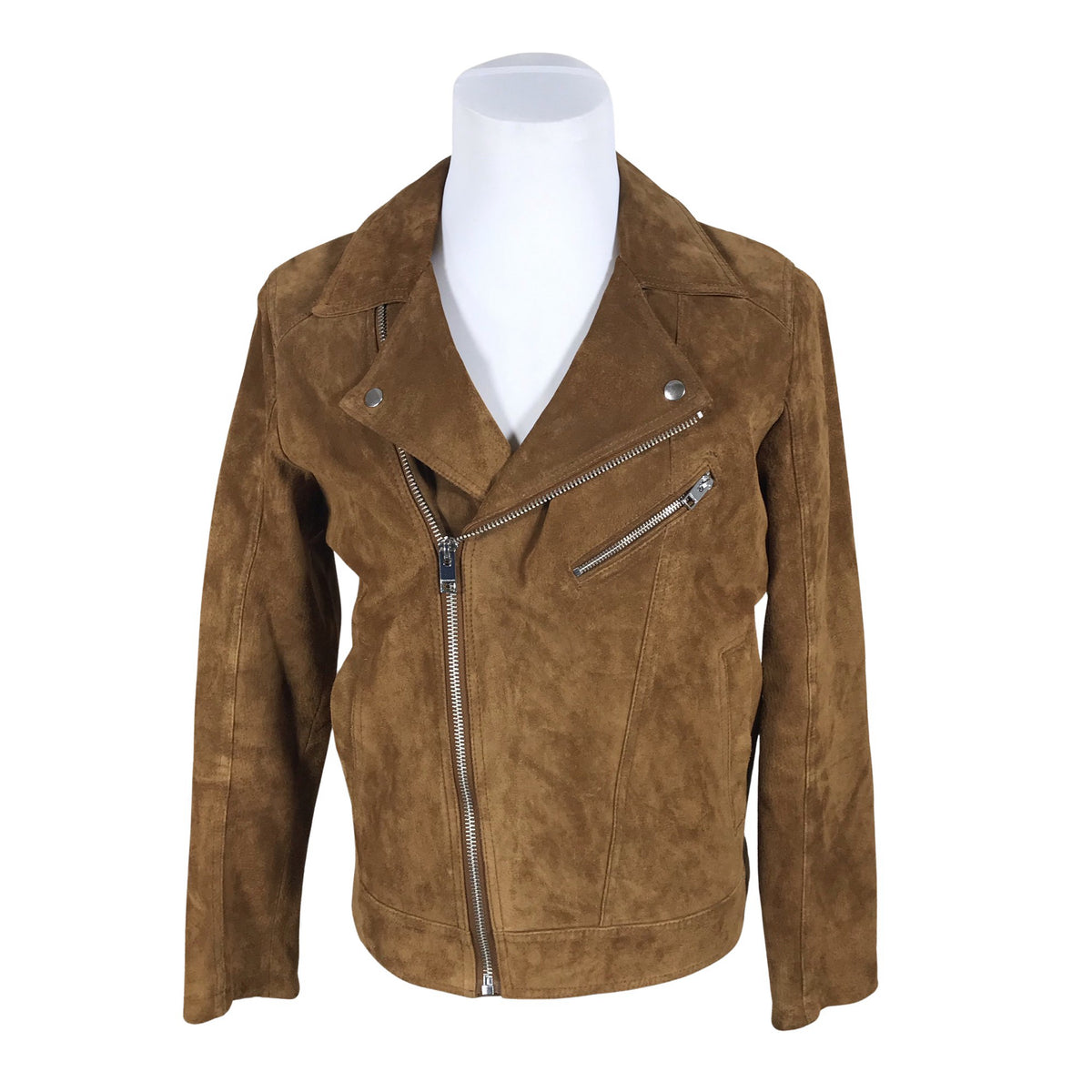 Miesten Jack & Jones - Nahkatakki, koko M - Ruskea (1)