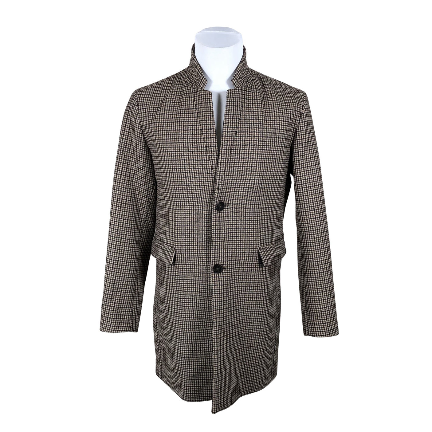 Miesten Jack & Jones - Nahkatakki, koko M - Ruskea (1)