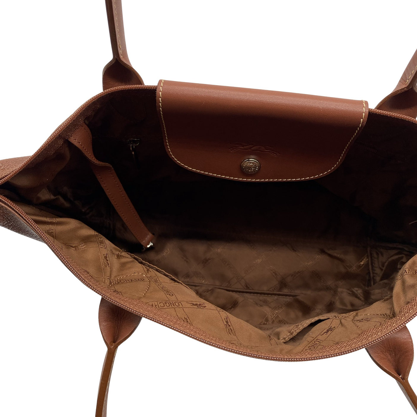 Naisten Longchamp - Käsilaukku, koko Maxi - Ruskea (2)