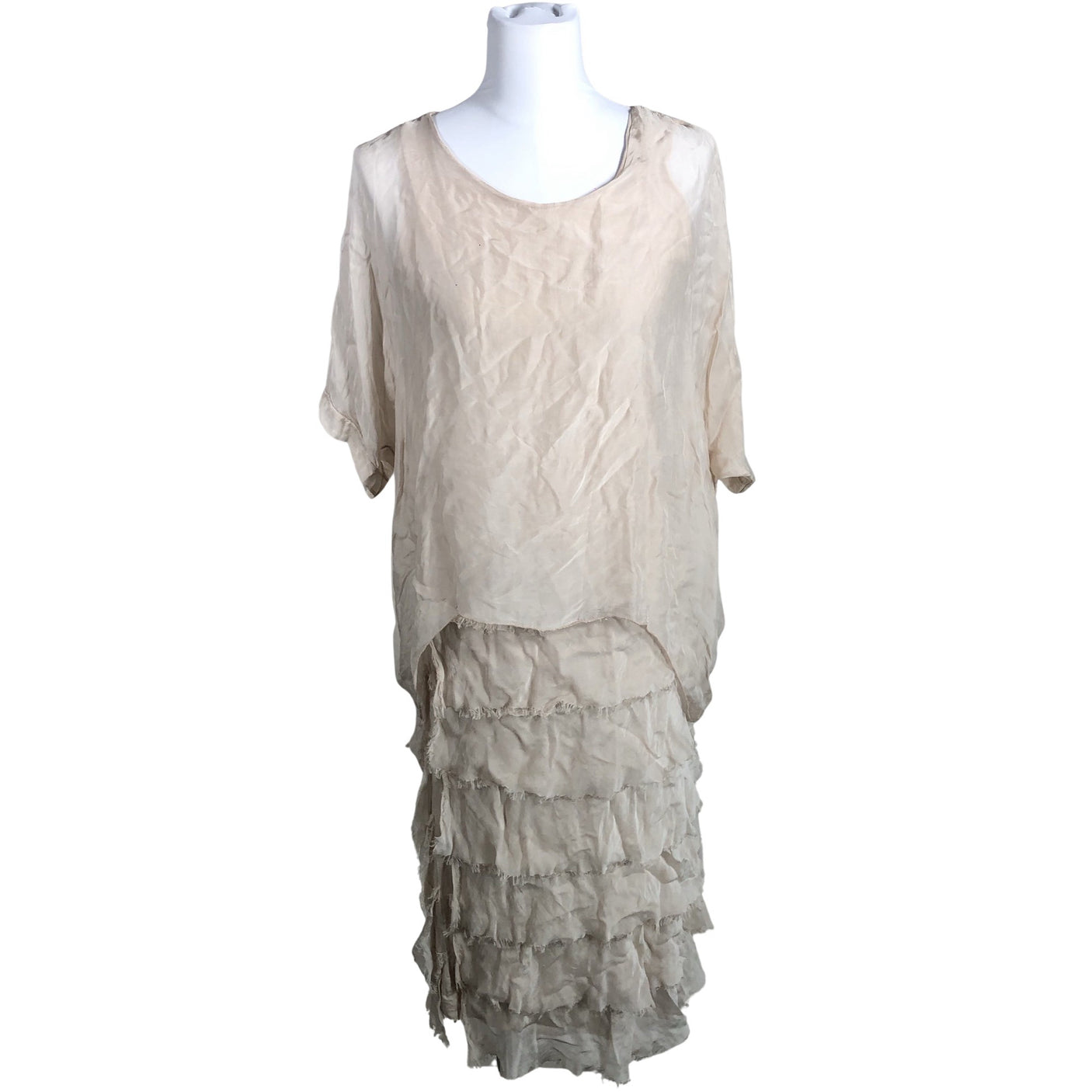Naisten Peura - Juhlamekko, koko 40 - Beige (1)