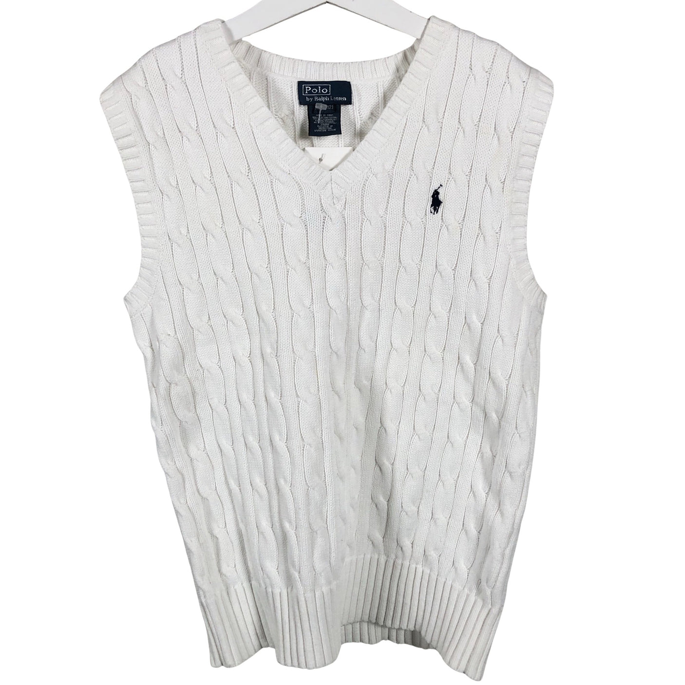 Unisex Polo Ralph Lauren - Neuleliivi, koko 146 - 152 - Valkoinen (2)
