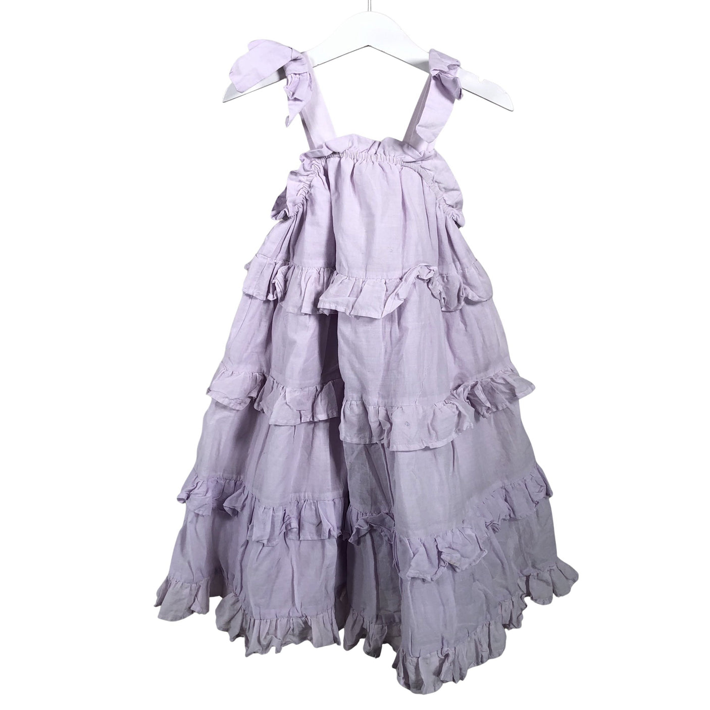 Tyttöjen POMPdeLUX - Kangasmekko, koko 110 - 116 - Violetti (1)