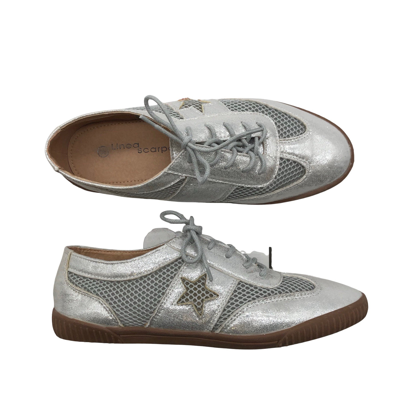 Naisten Linea Scarpa - Tennarit, koko 38 - Hopea (1)