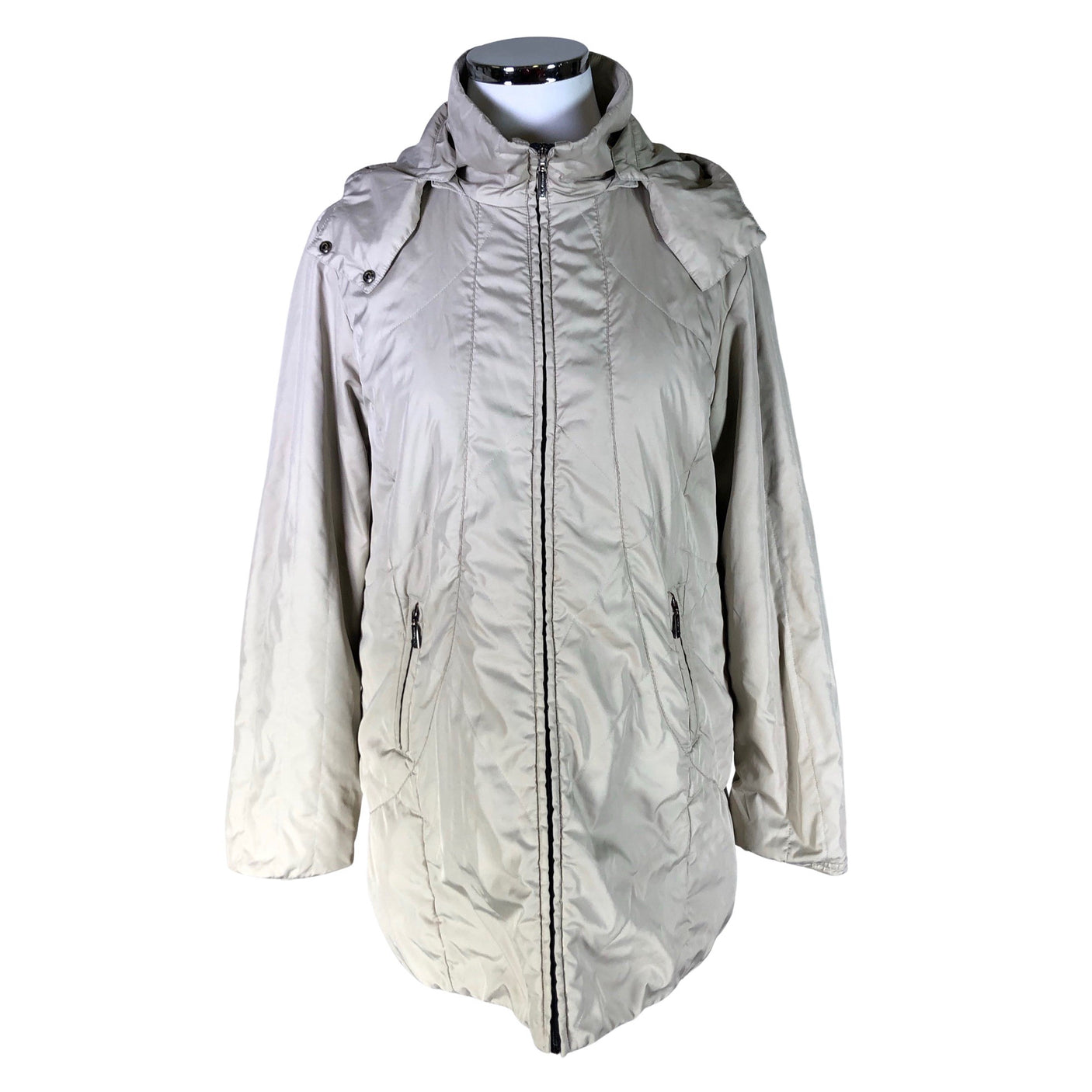 Naisten J.A.P - Kevyttoppatakki, koko 44 - Beige (1)
