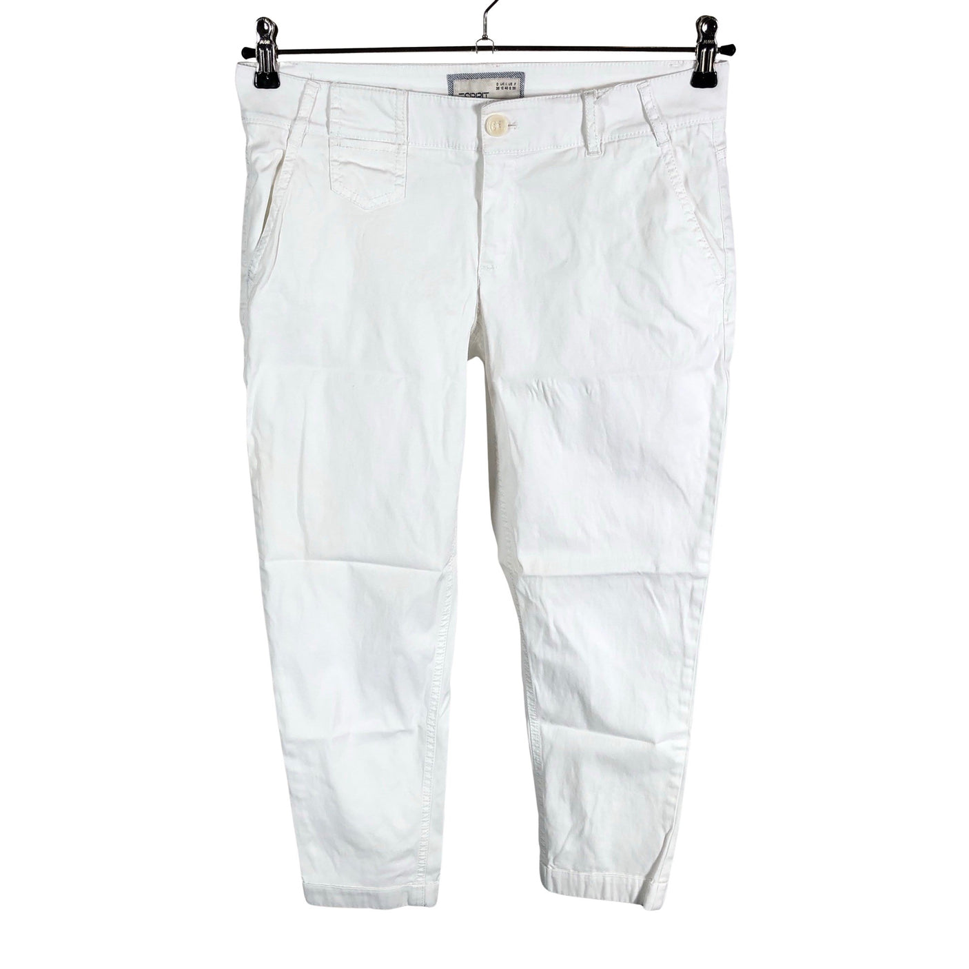 Naisten Esprit - Kangashousut, koko 36 - Luonnonvalkoinen (1)