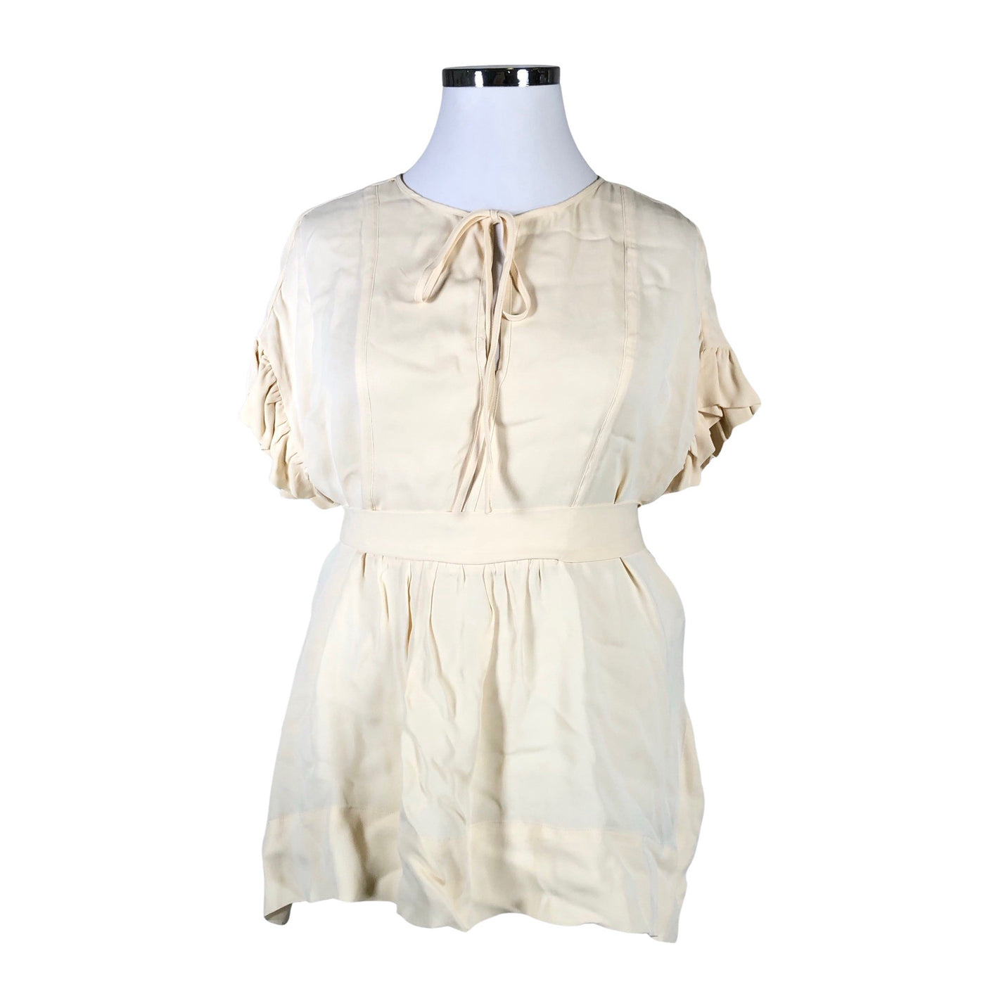 Naisten by Malene Birger - Lyhythihainen pusero, koko 42 - Beige (1)