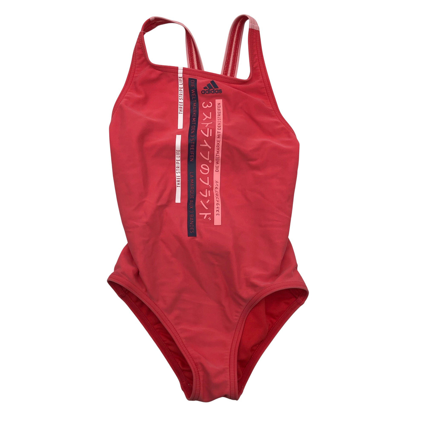 Tyttöjen Adidas - Uimapuku, koko 122 - 128 - Pinkki (1)