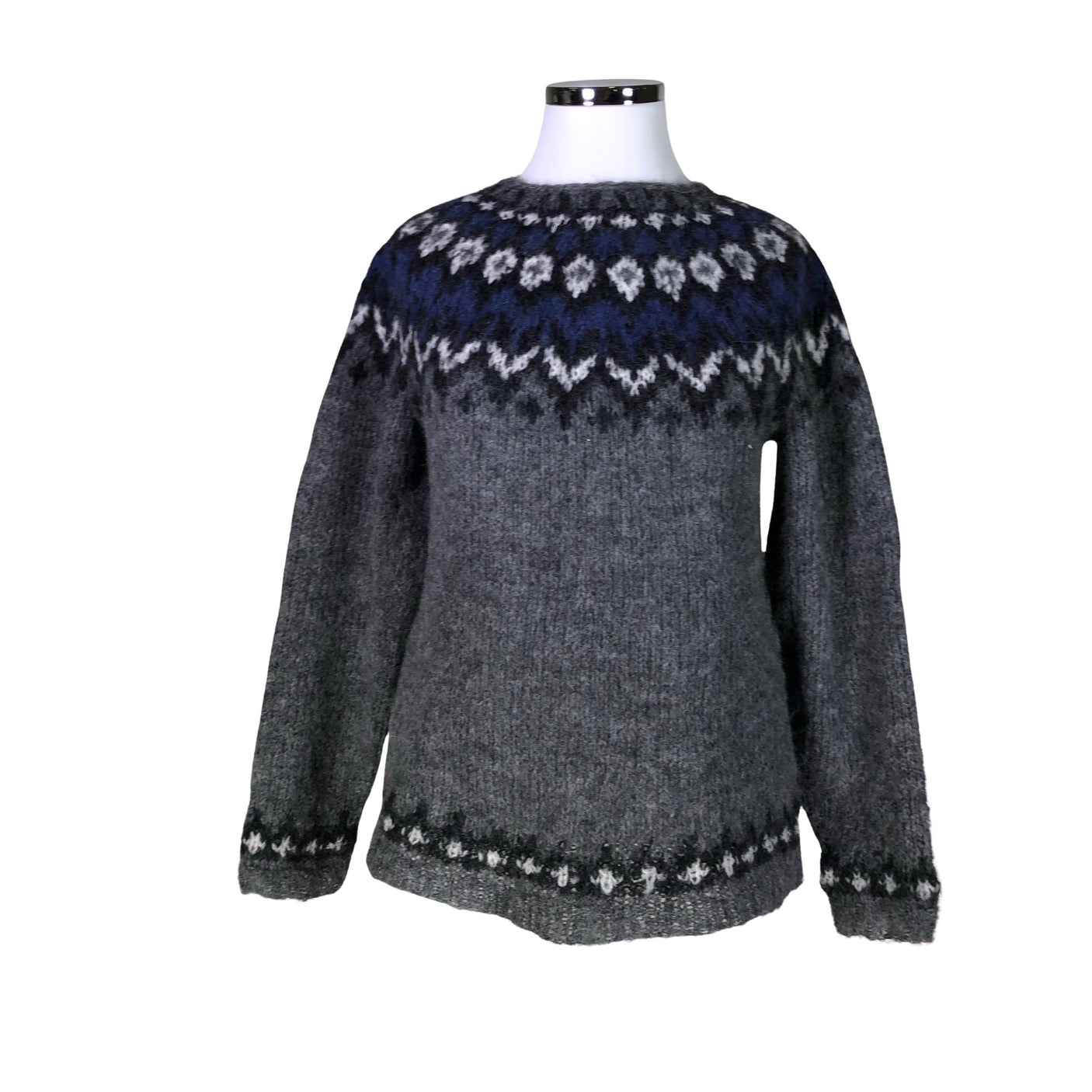 Naisten Handmade - Neulepaita, koko 42 - Harmaa (1)