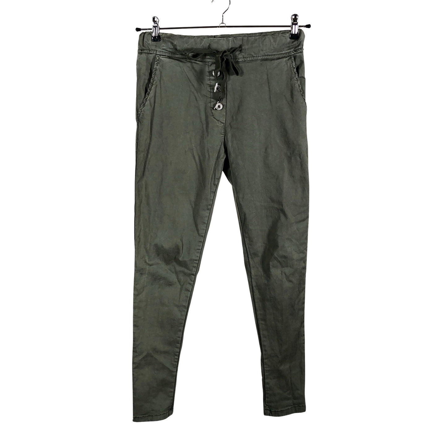 Naisten Perfect Jeans - Kangashousut, koko 34 - Vihreä (1)