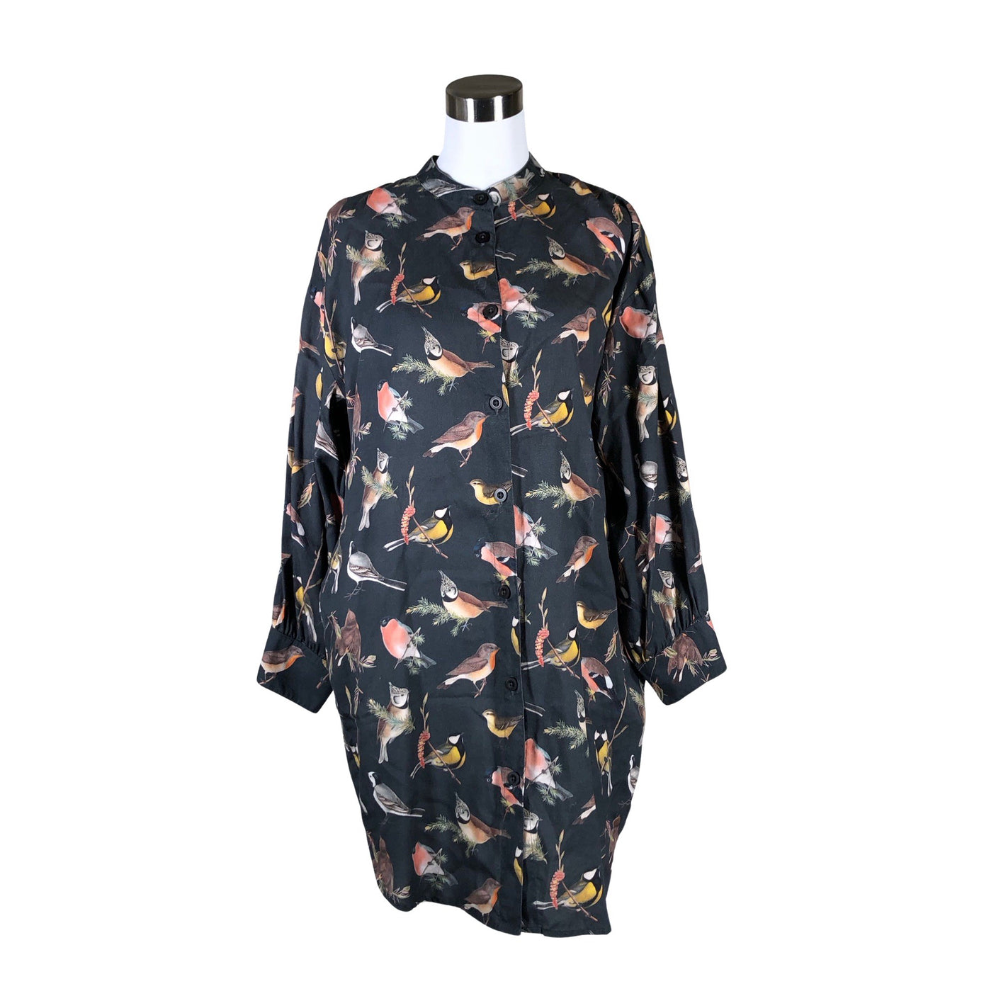 Naisten Dedicated - Sifonkimekko, koko 38 - Harmaa (1)