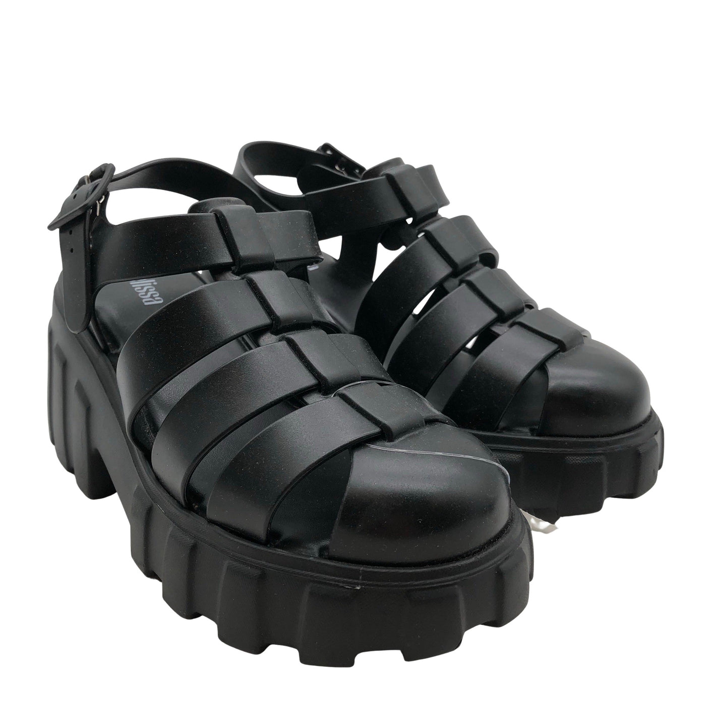 Naisten Melissa - Korolliset sandaalit, koko 37 - Musta (2)