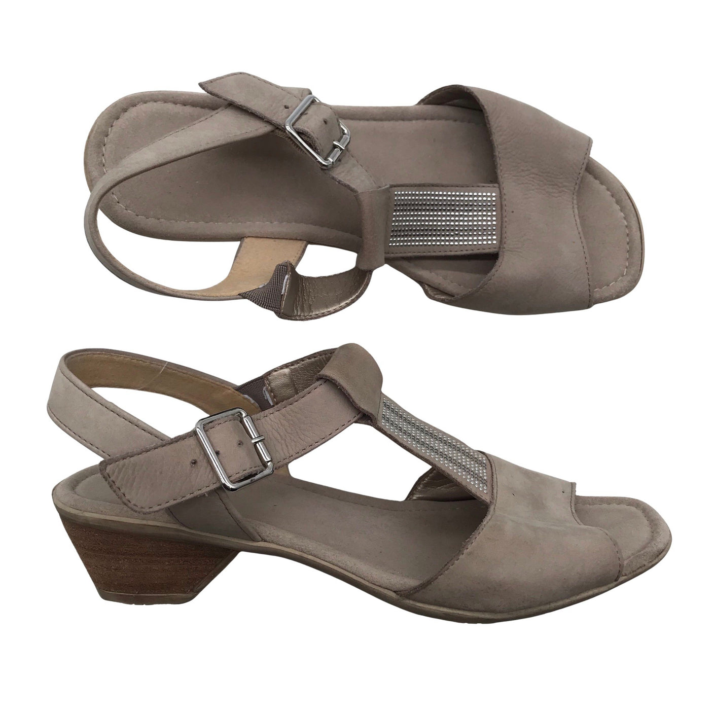 Naisten Gabor - Korolliset sandaalit, koko 37 - Beige (1)