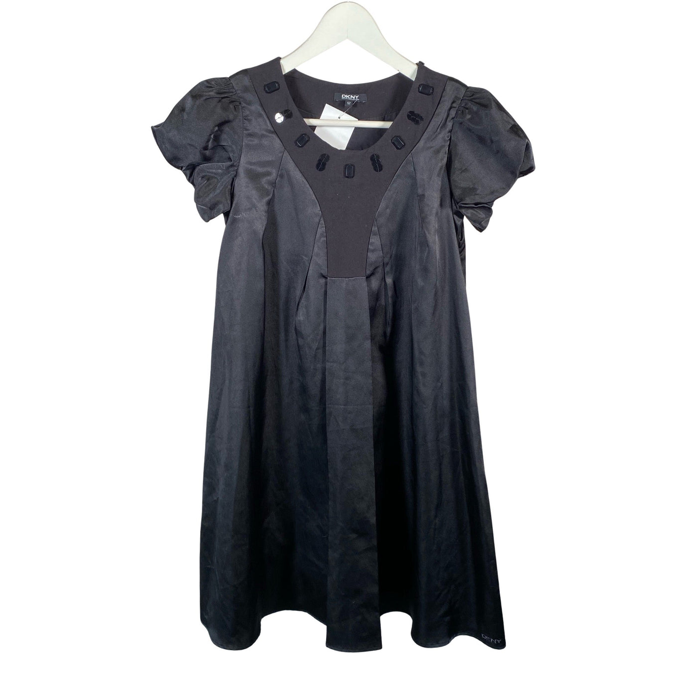 Tyttöjen DKNY - Kangasmekko, koko 146 - 152 - Musta (1)
