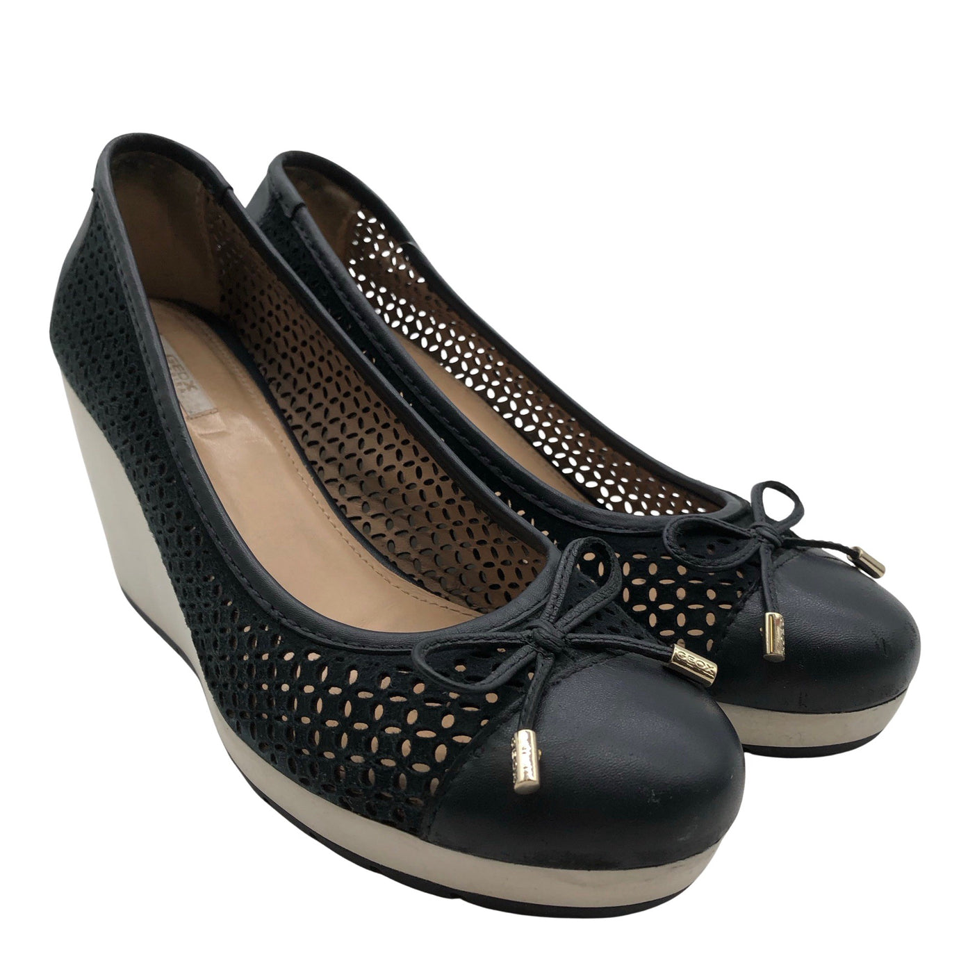 Naisten Geox - Kiilakorkokengät, koko 40 - Sininen (2)