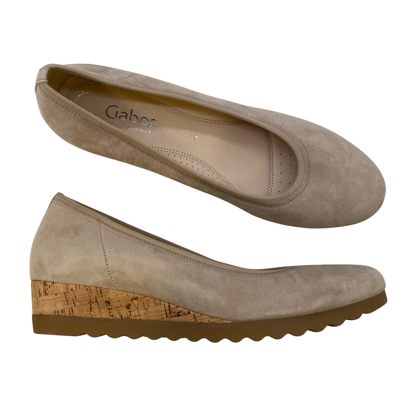 Naisten Gabor - Kiilakorkokengät, koko 41 - Beige (1)